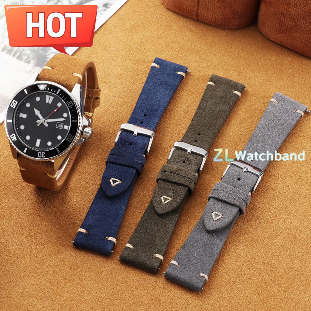 20mm 22mm Soft Suede Watch Str - Suede Strap Watch 评论和价格