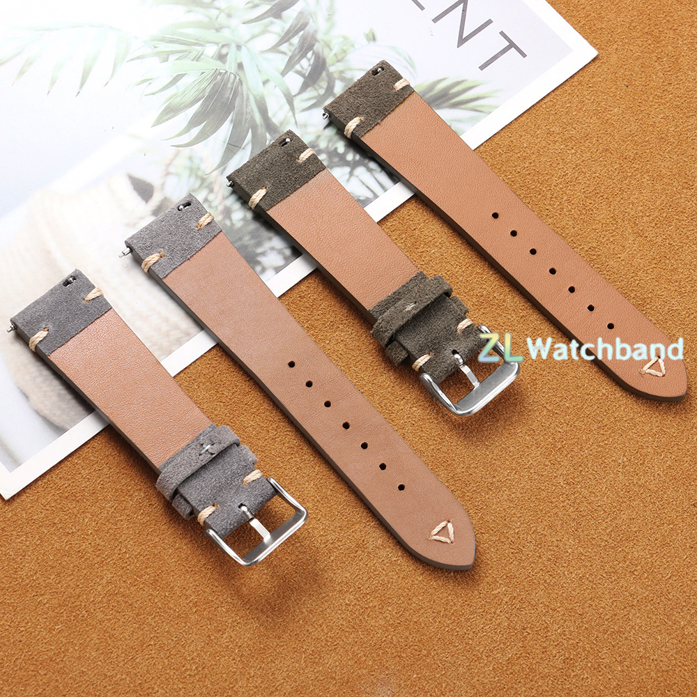 20mm 22mm Soft Suede Watch Str - Suede Strap Watch 评论和价格