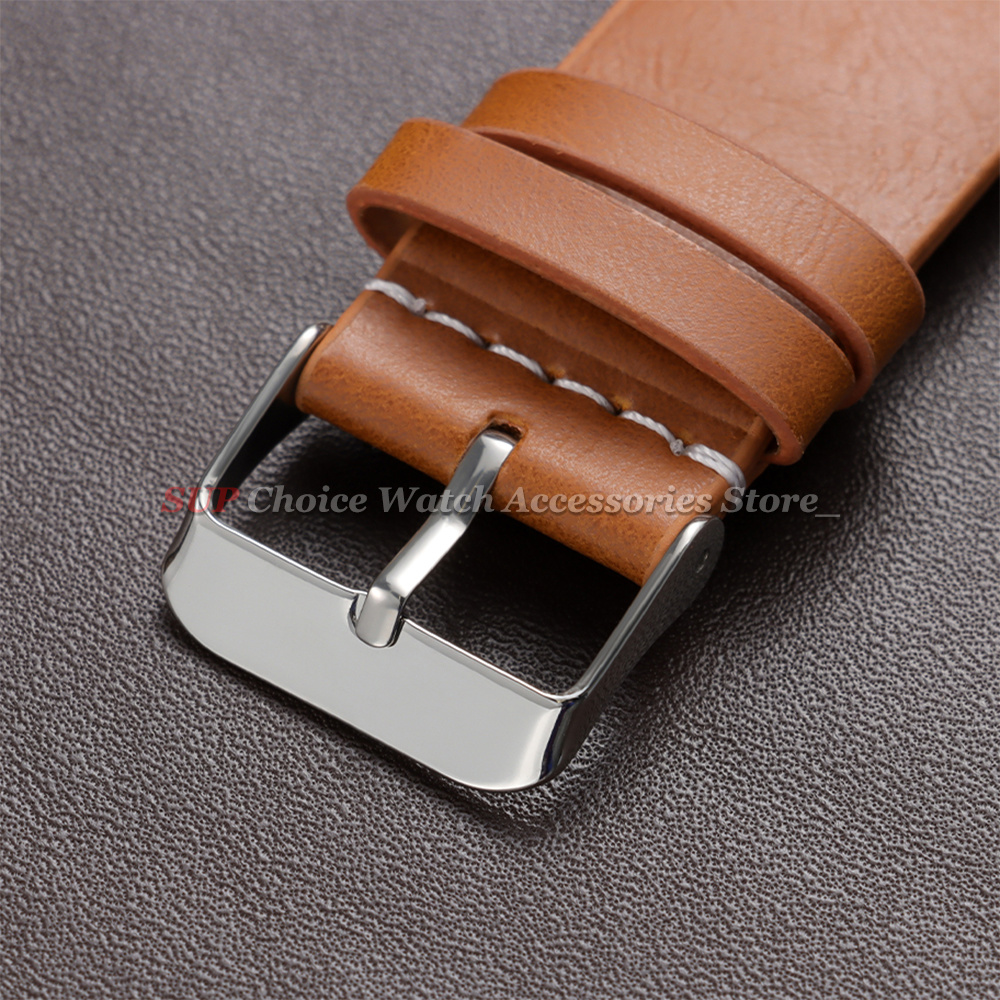 18mm 20mm 22mm Vintage Oil Wax - Leather Strap Quick Release 评论和价格