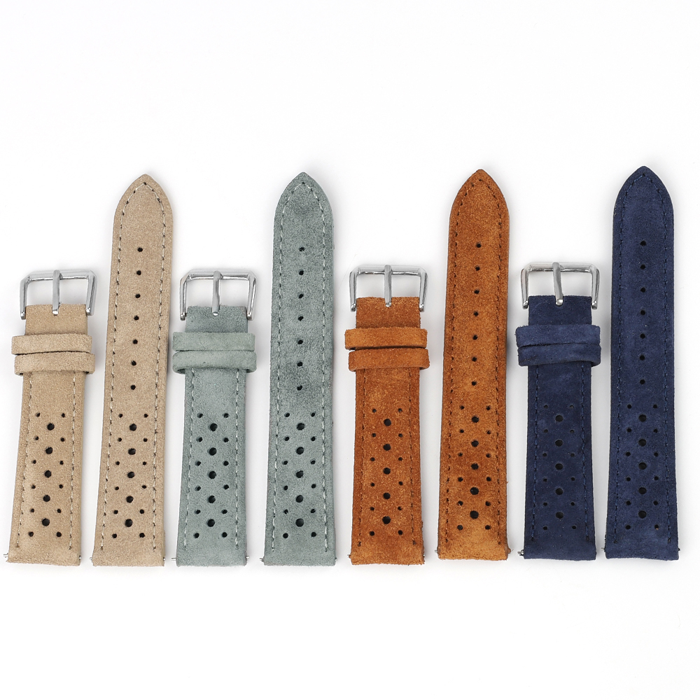 Suede Leather Watch Band 18mm  - Suede Strap Watch 评论和价格