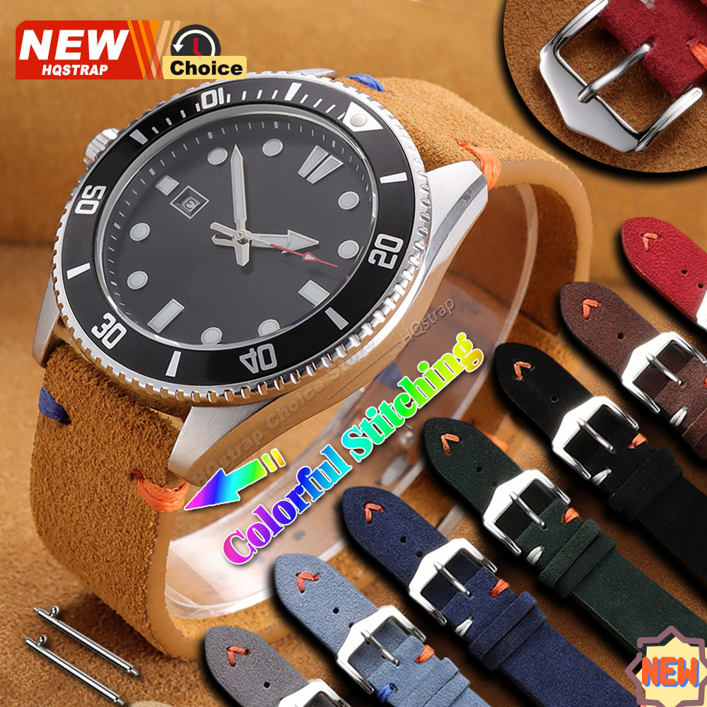 New Colorful Stitching Suede S - Suede Strap Watch 评论和价格