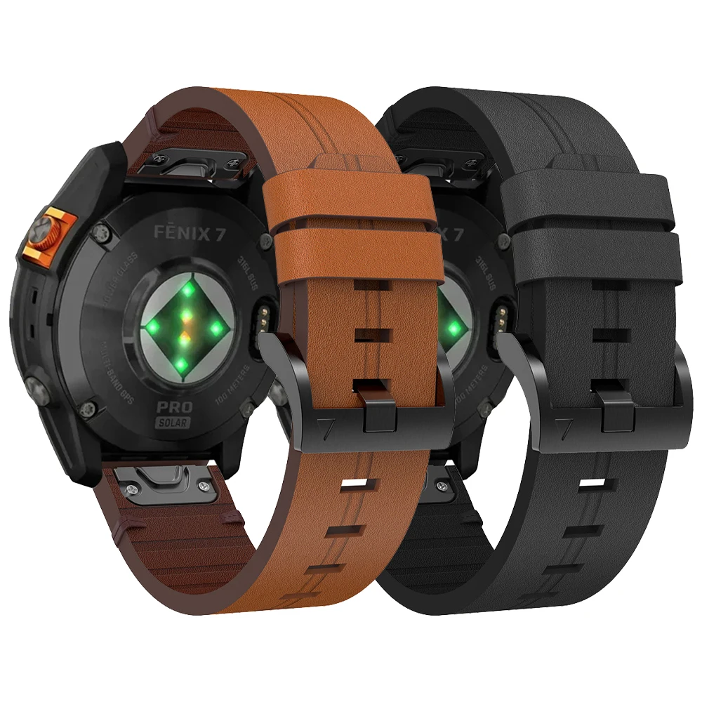 Genuine Leather QuickFit 22mm  - Leather Strap Quick Release 评论和价格