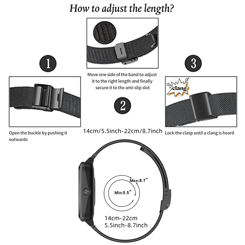 Metal Bands for Garmin Fenix 6 - Mesh Strap Metal 评论和价格