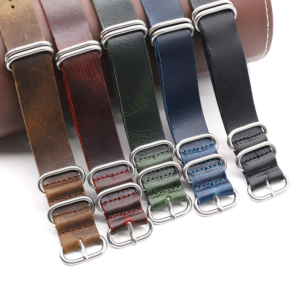 Genuine Leather Watch Band 18m - Suede Strap Watch 评论和价格