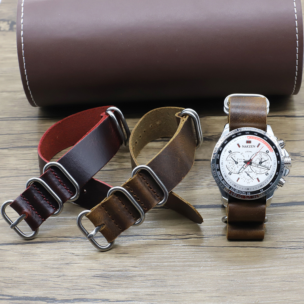Genuine Leather Watch Band 18m - Suede Strap Watch 评论和价格
