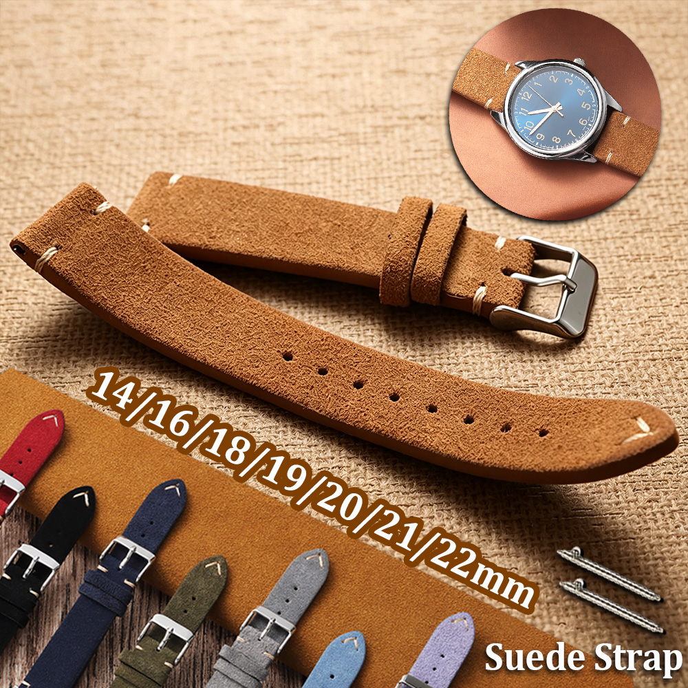 14 16 18 19 20 21 22mm Quick R - Suede Strap Watch 评论和价格