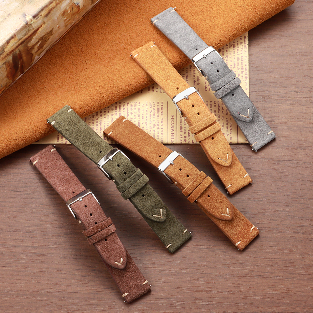 14 16 18 19 20 21 22mm Quick R - Suede Strap Watch 评论和价格