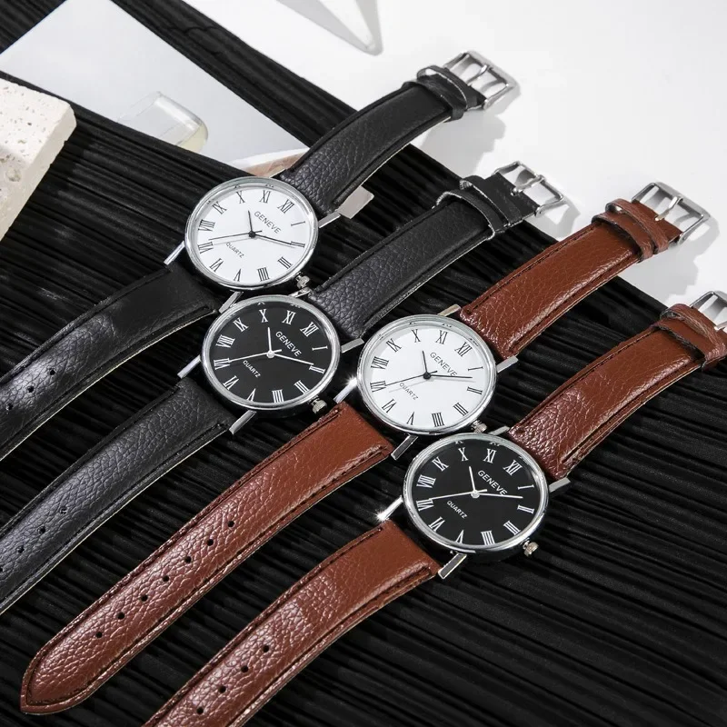 Famous Brand Men Quartz Watch  - Leather Watch Band Men 评论和价格