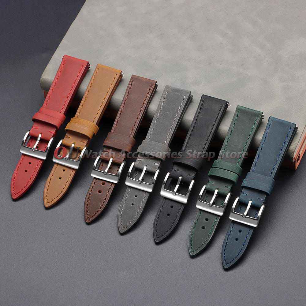 18mm 19mm 20mm 21mm 22mm 24mm  - Leather Strap Quick Release 评论和价格
