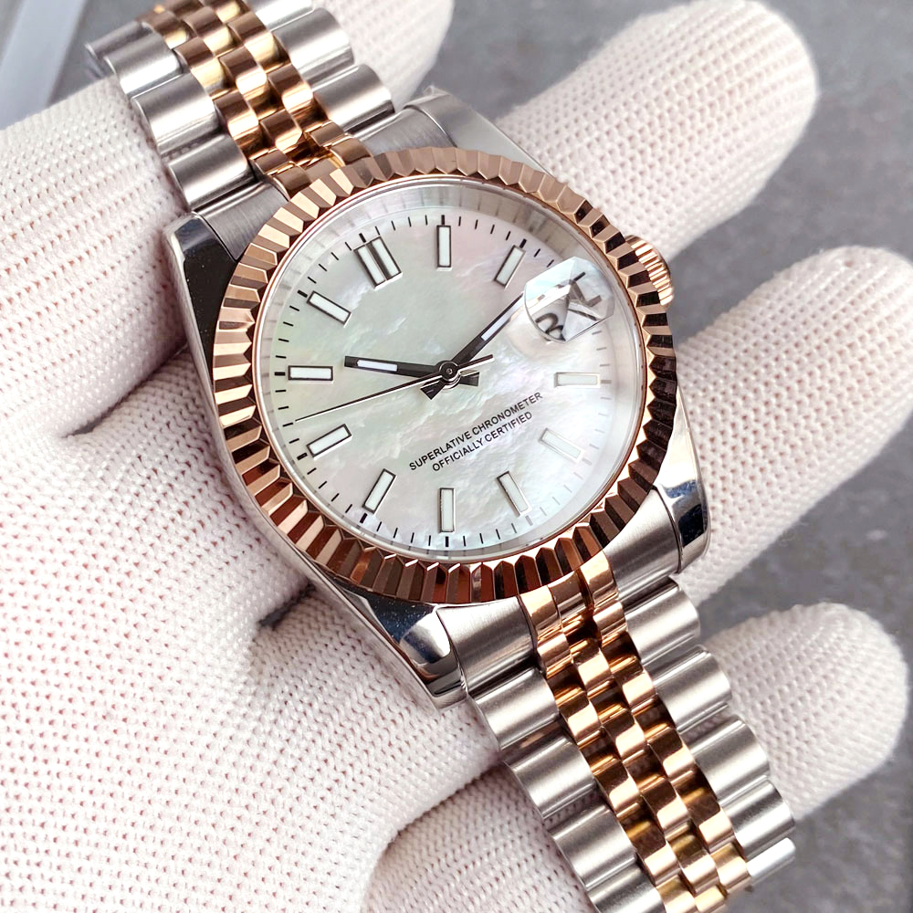 Customized Two Tone Rose Gold  - Stainless Bracelet Diver 评论和价格