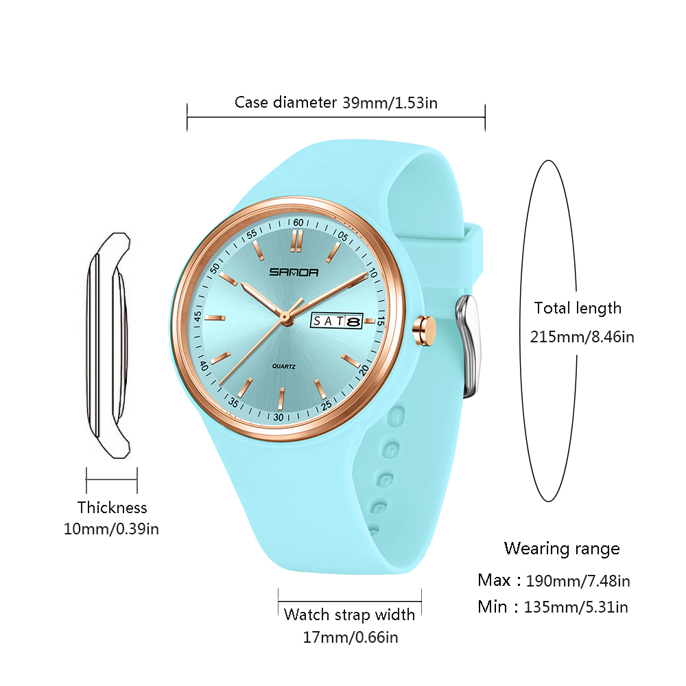 Fashion Calendar High Guality  - Silicone Band Women 评论和价格