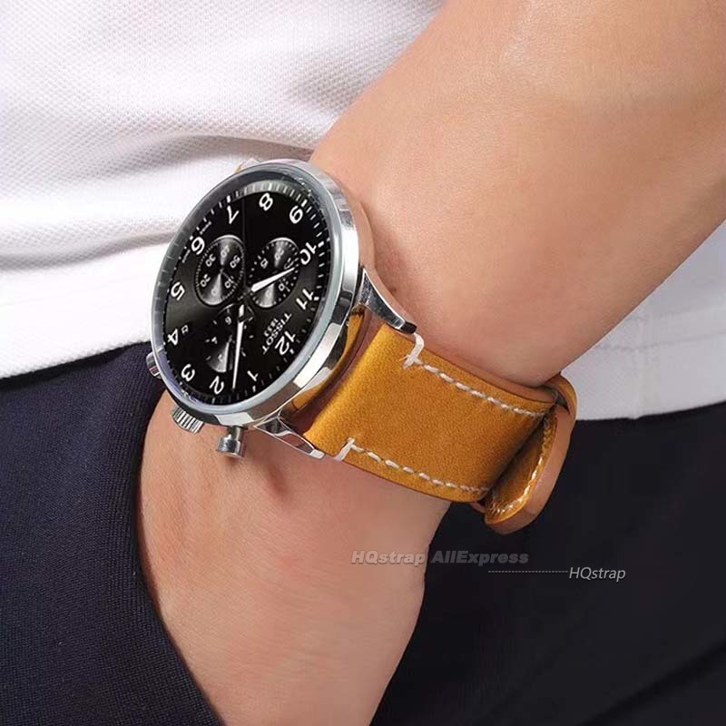Retro Leather Watch Strap 18mm - Leather Strap Quick Release 评论和价格