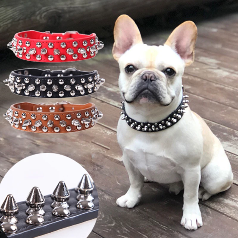 Adjustable Leather Pet Dog col - Leather Strap Quick Release 评论和价格